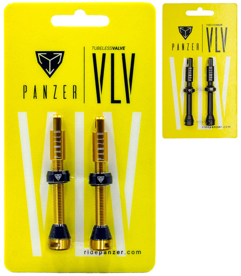 Load image into Gallery viewer, Ridepanzer tubeless valves 48mm (pair)
