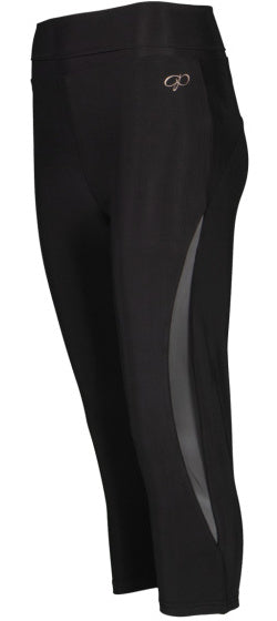 Papillon Capri 3 4 Sportlegging Dames Zwart maat 3XL