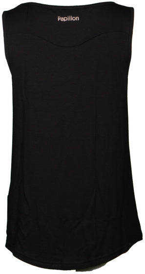 Papillon Singlet fitness shirt dames zwart maat S