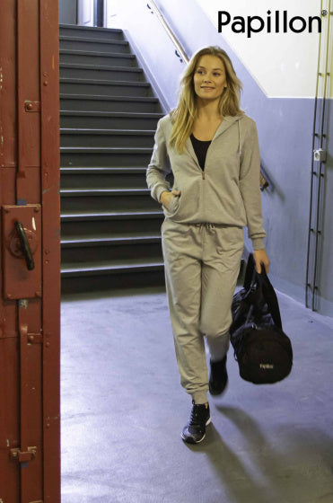 Papillon Sweat pants cuff dames grijs maat 3XL