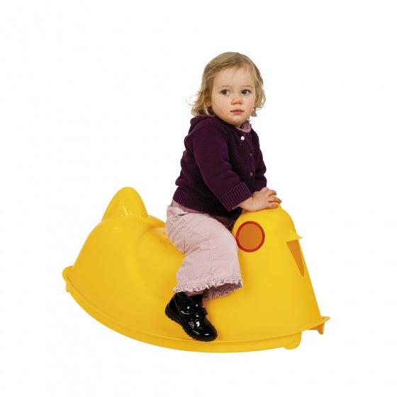 Load image into Gallery viewer, Paradiso toys Kip Schommelwip met Handgrepen 78 cm Geel
