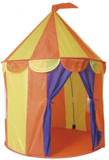 Load image into Gallery viewer, Paradiso toys Speeltent circus 95 x 125 cm geel oranje
