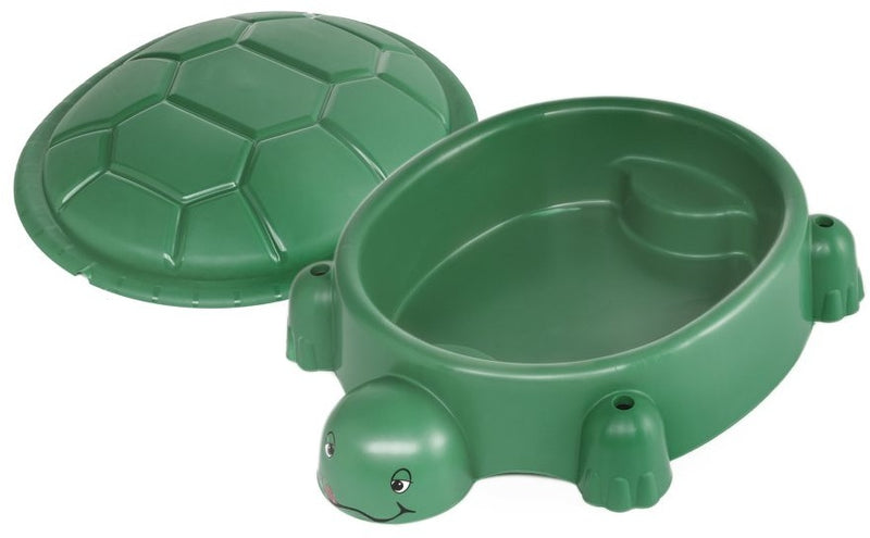 Load image into Gallery viewer, zandbak met deksel Schildpad 115 x 83 cm groen
