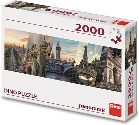 Dinotoys dino puzzel - panoramisch parijs - 2000 stukjes
