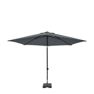 Madison parasol elba push-up rond 300 cm met tilt-functie 100%pol. grijs
