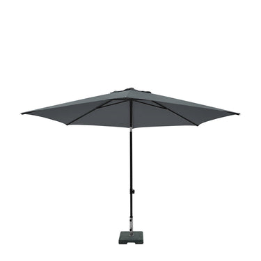 Madison parasol elba push-up rond 300 cm met tilt-functie 100%pol. grijs