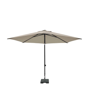 Madison parasol elba push-up rond 300 cm met tilt-functie 100%pol ecru
