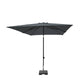 Madison parasol moraira push-up 230x230 grijs