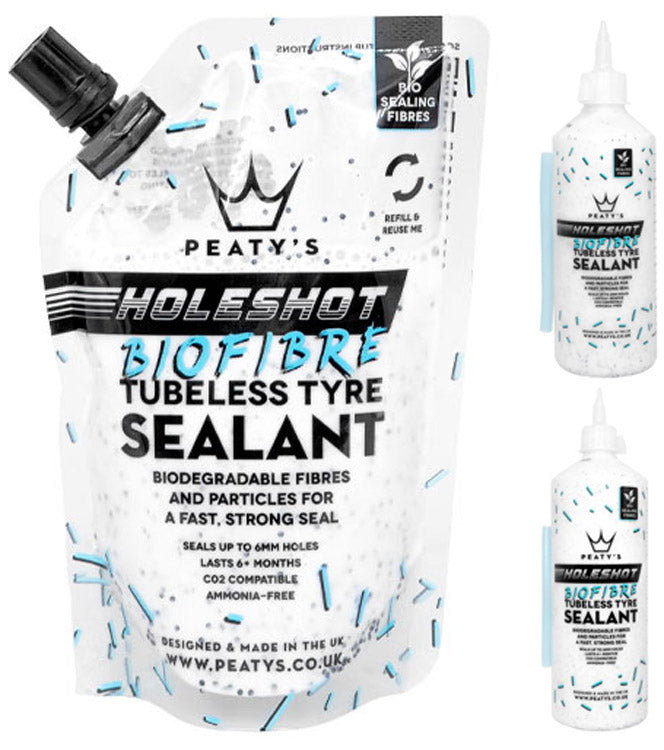 Load image into Gallery viewer, Peaty's holeshot biofibre tubeless tyre sealant
