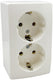 Peha opbouw stopcontact ra dubbel lw - 4678995