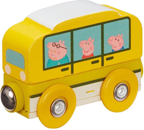 Otto simon peppa pig bus met magneetje om de serie aan elkaar te koppelen