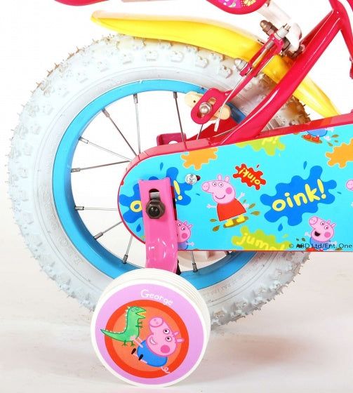 Load image into Gallery viewer, Peppa Pig Kinderfiets - Meisjes - 12 inch - Roze - Twee handremmen
