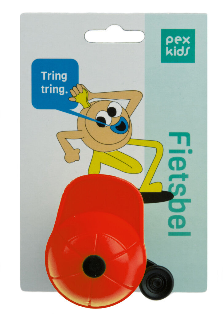 Load image into Gallery viewer, Fiets bel pexkids pietje met gele of rode dop
