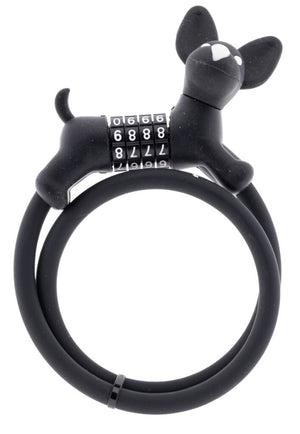 Pexkids cijfer kabelslot zwart flappie de waakhond silicone