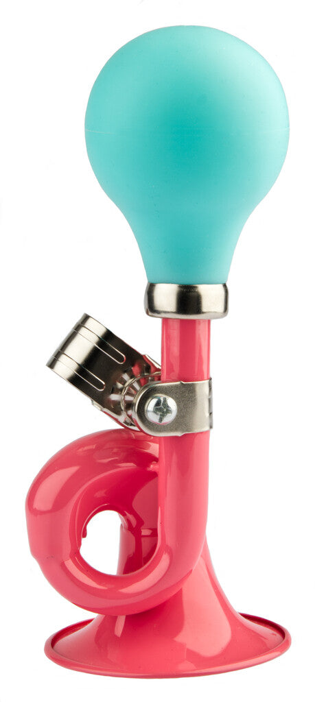 Load image into Gallery viewer, Fietshoorn lokken pexkids - roze met groene bal
