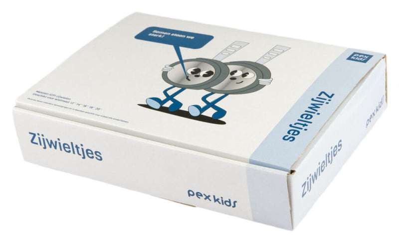 Afbeelding laden in galerijviewer, Zijwielen Pexkids 12-20 Chroom
