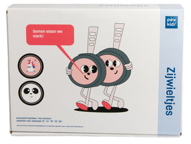 Tutch wheels 12 ~ 20 pexkids eenhoorn panda - roze