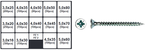 Load image into Gallery viewer, Pgb-europe pgb-fasteners | assortimentsdoos met schroeven 1700 dlg pwvtv - ass014001170002
