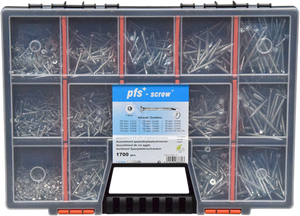 Pgb-europe pgb-fasteners | assortimentsdoos met schroeven 1700 dlg pwvtv - ass014001170002