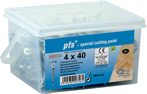 Pgb-europe pgb-fasteners | spaanplaatschroef pfs-t ø 5x80 tx25 | 140 st