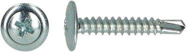 Pgb-europe pgb-fasteners | zelfborende schroef bolkop+kraag ø 4,20x32 zn | 200 st - 0zbbkr001004203204