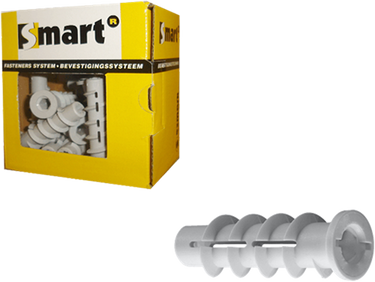 Pgb-europe smart | cellenbetonplug m8x60 nylon | 20 st sm0cbpn00080060e