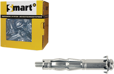 Pgb-europe smart | metalen hollewandplug m5x52 zn | 25 st sm0hwp001050052e