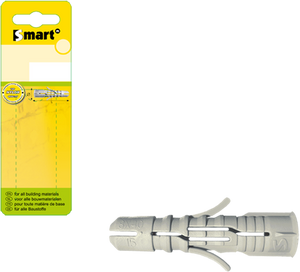 Pgb-europe smart | nylon plug met boord ø 10x50 grijs | 25 st sm00bpn00100050gh