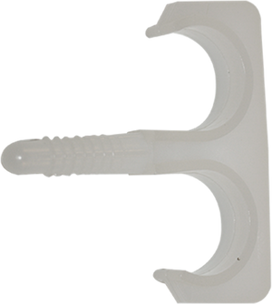 Pgb-europe smart | nylon plugclip dubbel 16-19 wit | 50 st sm0pcdn001600193