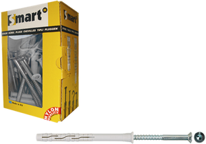 Pgb-europe smart | raamplug +schroef vzk tx ø 8x140 nzn | 50 st sm0rptn01080140e