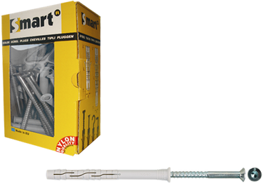 Pgb-europe smart | raamplug +schroef vzk tx ø 8x140 nzn | 50 st sm0rptn01080140e