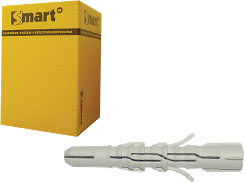 Pgb-europe smart | sterk nylon multifunc. plug ø 8x60 | 100 st sm00lpn000800603