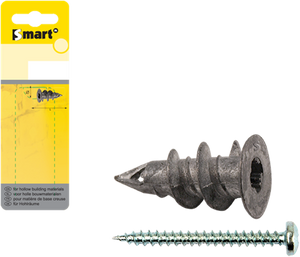 Pgb-europe smart | zelfb. gipskartonplug +schroef ø 15x29 zn | 6 st smgkps00101h