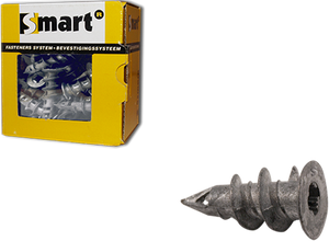 Pgb-europe smart | zelfb. gipskartonplug smart ø 15x29 zamak | 50 st - sm0gkp000001e
