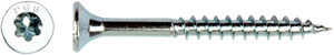 Pgb-europe pgb-fasteners spaanplaatschroef vzk-t deeldraad snijpunt verzonken kop ø6,0x200 zn tx30 | 100 st | pgwvtg001006002002
