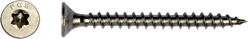 Pgb-europe pgb-fasteners universele spaanplaatschroef rvs a2 vk-t deeldraad verzonken kop ø 5,0x50 tx25 | 200 st | pgwvtva00005000503