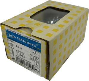 Pgb-europe pgb-fasteners universele spaanplaatschroef vk-t voldraad verzonken kop ø4,0x16 zn tx20 | 200 st | pgwvtv001004000163