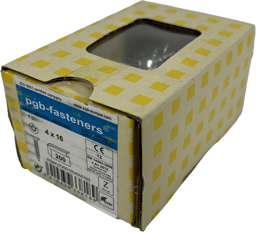Load image into Gallery viewer, Pgb-europe pgb-fasteners universele spaanplaatschroef vk-t voldraad verzonken kop ø4,0x16 zn tx20 | 200 st | pgwvtv001004000163
