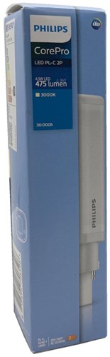 Cargue la imagen en el visor de la galería, Philips corepro led plc 4,5w 2p g24d-1 3000k - led3386
