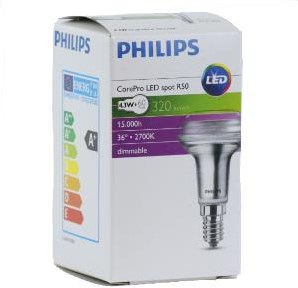 Laden Sie das Bild in Galerie -Viewer, Philips corepro r50 4,3w-60w 827 e14 dimbaar - led3303
