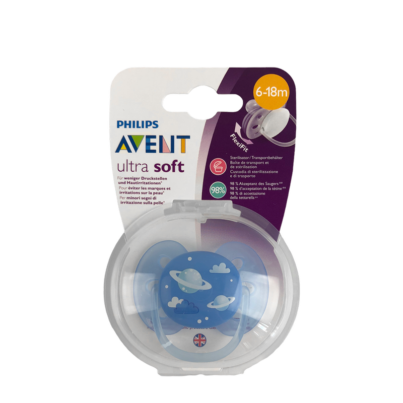 Laden Sie das Bild in Galerie -Viewer, Philips fopspeen avent ultra soft blauw
