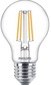 ギャラリービューアに画像をロードする, Philips led lamp - standaard lampvorm met e27 fitting - warmwit licht: 2700k - 40w - helder glas

