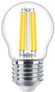 Philips led kogel e27 3,4-40w 2700k filament helder dimbaar - led3746