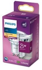 Afbeelding laden in galerijviewer, Philips led spot gu10 230v 2,7-25w 2700k blister - 5105115
