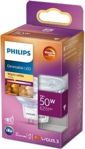 Philips led 50w gu5.3 ww 12v 36d wgd srt4 verlichting