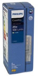 ギャラリービューアに画像をロードする, Philips led steek g9 230v 2,6-25w 2700k dimbaar - led3593
