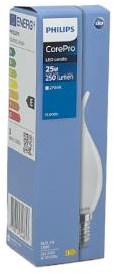 Afbeelding laden in galerijviewer, Philips led tipkaars e14 2,2-25w 2700k filament mat - led3722
