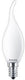 Philips led tipkaars e14 2,2-25w 2700k filament mat - led3722
