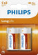 Philips longlife engelse staaf r14 bl.a2 3111010