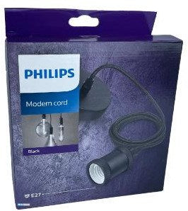 Afbeelding laden in galerijviewer, Philips snoerpendel zwart 150cm - 5473850
